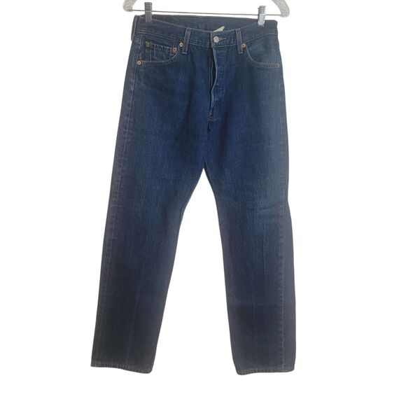 Levi's Other - Levi's 501 Button Fly Straight Leg Jeans Men's Size 31 X 33 Blue Denim Workwear